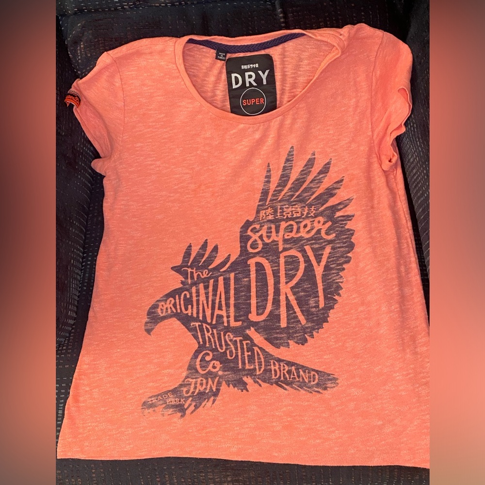Superdry Women's Coral Graphic 'Dry' Tee